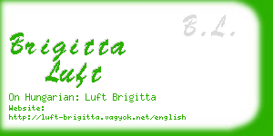 brigitta luft business card